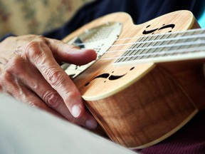 Helen Levine took up the ukulele at age 90.