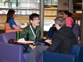 Peking Opera performer William Lau is a participant in the 'Human Library' on Feb. 21. (Photo courtesy Rheal Doucette, Ottawa Public Library)