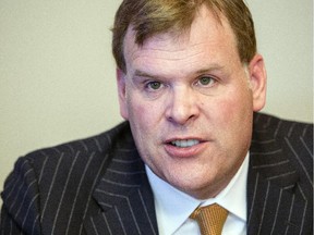 John Baird, Ottawa-West Nepean MP and minister of foreign affairs, speaks with the Ottawa Citizen editorial board at the Ottawa Citizen Tuesday, December 9, 2014.  (Darren Brown/Ottawa Citizen)