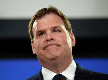 2014: Foreign Affairs Minister John Baird holds a press conference at the National Press Theatre in Ottawa on Friday, Dec. 19, 2014. Baird raised concerns with a Saudi prince about the flogging sentence handed down to a blogger with family in Quebec.