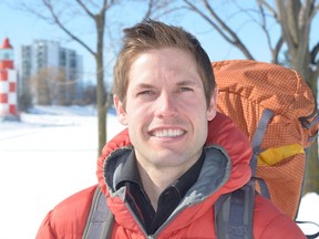 Jonathan Boutin will undertake as part of the Talk Energy Week activities, walking from Montreal to Ottawa to examine various aspects of energy use.