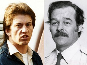 Left, Peter Collins, who shot and killed Nepean Police Const. David Utman, right, in 1984.