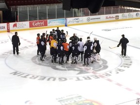Tuesday morning practice for the Gatineau Olympiques at the Robert Guertin Arena.
