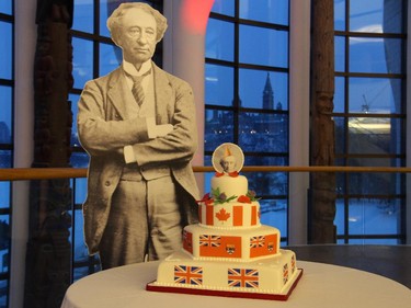 Of course there was cake at the Macdonald-Laurier Institute's 200th anniversary of the birthday of Sir John A. Macdonald, held Wednesday, February 18, 2015, at the Canadian Museum of History, directly across the river from Parliament Hill.