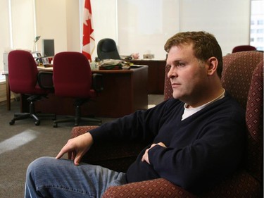 2006: Treasury Board president John Baird in his office in Ottawa, December 21, 2006.