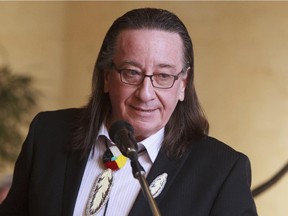 OTTAWA, ON: JANUARY 25, 2013 :  Chief Gilbert Whiteduck at the French Embassy for the launch of Champlain 2013,the 400th anniversary of Samuel de Champlain's arrival in the Ottawa valley. ( Chris Mikula / Ottawa Citizen) For CITY story Assignment #111829