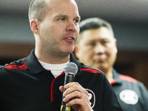 Ottawa RedBlacks' head coach Rick Campbell was a quipmeister at a media conference in Winnipeg Wednesday morning.