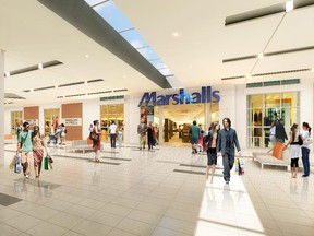 Rendering of Merivale Mall Renovation, dated February 2015 (Petroff Partnership Architects)
