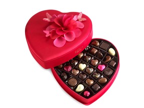 Feb. 14 is the one day of the year to indulge in decadent chocolates guilt free. Godiva
makes it impossible to resist with heart shaped gift boxes starting from $50 for15
pieces.