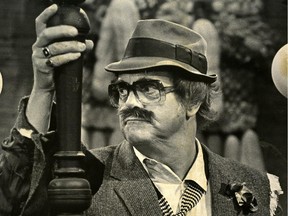 Veteran broadcaster and television funny man Les Lye, shown here in September 1979, was visited by John Baird in his nursing home, and the campaigning MP humbly asked Lye for his autograph.