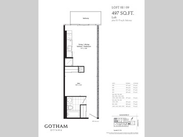 The smallest of the four models is Loft 08/09, with 497 square feet starting at $262,900.