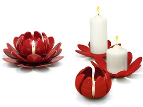 Lotus candle holder at Clair de Lune.