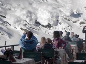 The avalanche scene from Force Majeure.