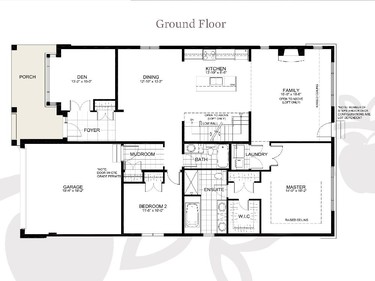 Main floor of the Douglas loft home, which is 2,742 square feet on a 47-foot-wide lot and starts at $618,500.