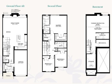 A little smaller than the Palmer at 1,940 square feet, the Minden starts at $355,900.