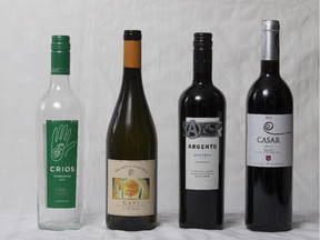 Wine. Crios Torrontes; Gavi; Argento Bonarda; Casar Mencia