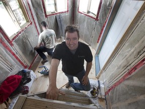 Martin Bisson, owner of Lumbec in Aylmer  has designed and is building a 225-square-foot micro-house that will be towed to the EY Centre in Ottawa for the Cottage & Backyard Show.