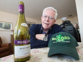 Hugh McCord, 76, wonders if the hat his brother gave him led LCBO clerks to refuse to sell him a bottle of wine despite his protests that he had not been drinking.