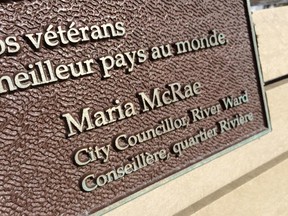 An Ottawa city councillor has no money in his ward's cash-for-parks fund because his predecessor Maria McRae cleaned out the account in her final year in office, spending more than $550,000 in 2014. And while much of the money in River ward was spent on park improvements and new benches, some of it went to bronze plaques emblazoned with McRae's name.