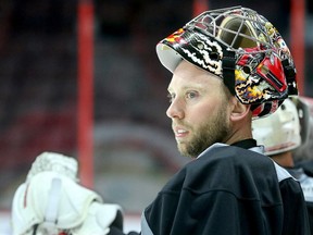 Craig Anderson is the man in goal against Boston Tuesday.