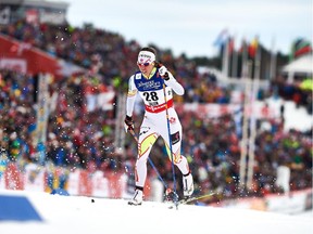 Almonte's Perianne Jones has just hung up her competitive skis for good. Here she is competing in February at the  FIS nordic world ski championships in Falun, Sweden.