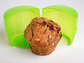 New plastic containers keep muffins and cupcakes from getting squished.