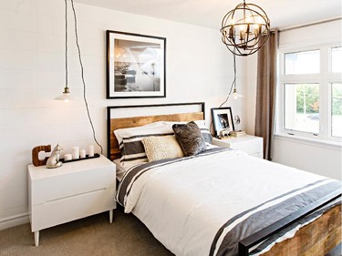 The two-bedroom Cambie is a blend of country/traditional and industrial chic.