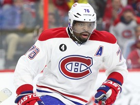 P.K. Subban of the Montreal Canadiens.