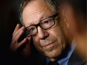 Liberal MP Irwin Cotler holds a press conference in the foyer of the House of Commons in Ottawa on Thursday, March 26, 2015 to discuss the Liberal Party amendments to Bill C-51.