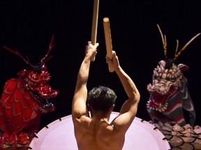 Japanese percussion ensemble Kodo performs at the NAC.