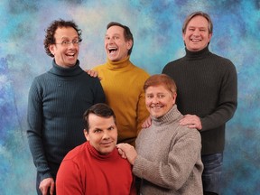 Kids in the Hall, clockwise from top left, Kevin McDonald, Scott Thompson, Mark McKinney, Dave Foley and Bruce McCulloch. (Handout photo by David Hawe)