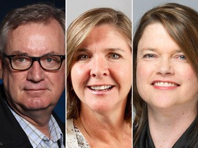 L-R: Wayne Cuddington, Julie Oliver, Shelley Page were nominated for NNA awards: Wayne Cuddington for his photo of Cpl Nathan Cirillo; Julie Oliver for her photos of Jonathan Pitre; and Shelley Page for her re-examination of her coverage of the Montreal Massacre.