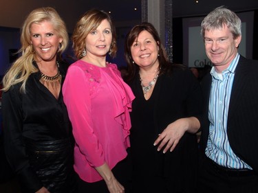 Lee-Ann Lacroix, Bernice Rachkowski, Karen Wood and John Brooman were among the attendees of the St. Patrick's Home of Ottawa's 150th anniversary soiree.