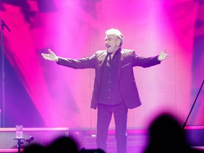 Neil Diamond performs during his Neil Diamond Tour 2015 at the Canadian Tire Centre in Ottawa on March 07, 2015.