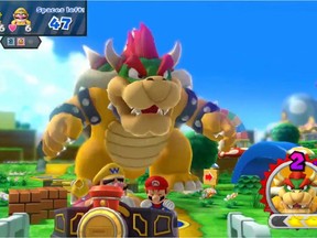 A screengrab from the new game Mario Party 10 for the WiiU.