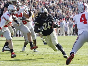 Akeem Shavers, seen here in action for the Purdue Boilermakers, has been signed by the Ottawa Redblacks.