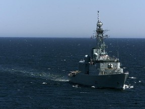 Canadian Navy destroyer  HMCS Athabaskan