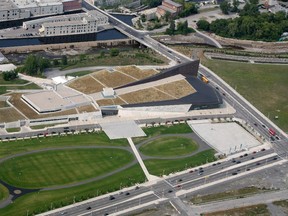 OTTAWA 08/14/07 -- Canadian War Museum. LeBreton Flats. Aerial photo taken on Aug. 14, 2007. Photo by MIKE CARROCCETTO,  The Ottawa Citizen / CanWest News Service  (for CITY story by VARIOUS) NEG# 85546