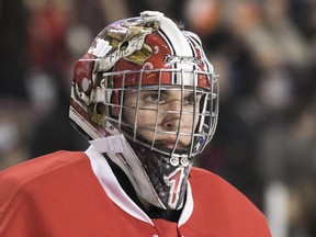 Ottawa 67's goaltender Liam Herbst, seen in a file photo, faced just 16 shots in a 6-2 win over Peterborough.