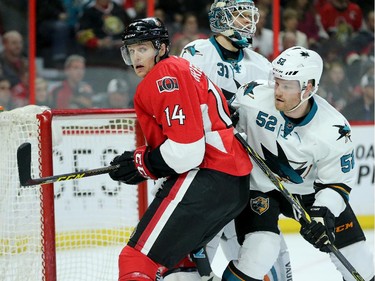 Ottawa's Colin Greening was back in action after a couple of injuries.