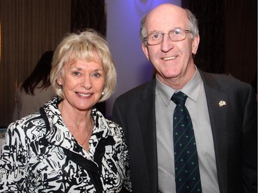 Pat Kelly from the Heart & Crown Irish Pubs and his wife, Laurie, attended the St. Patrick's Home of Ottawa's 150th anniversary soiree, on Thursday, March 12, 2015.