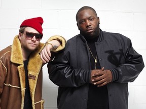 Rappers El-P, left, and Killer Mike will play Bluesfest in Ottawa on July 15, 2015. (Handout photo)