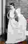 MARILYN MOMENT: White-pleated dress, $150, Winners, beaded headpiece, $40, ARMED, (upandarmed.com) and Thomas Sabo earrings, $164.