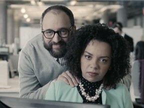 Image from Ontario government commercial meant to challenge deep-rooted attitudes that can foster sexual aggression.