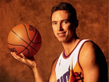 FLORIDA - SEPTEMBER 1:  Steve Nash #13 of the Phoenix Suns poses for a portrait on September 1, 1997 in Florida.   NOTE TO USER: User expressly acknowledges and agrees that, by downloading and/or using this Photograph, user is consenting to the terms and conditions of the Getty Images License Agreement.  Mandatory Copyright Notice: Copyright 1997 NBAE