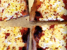 Triple-Cheese Pizza from Flour, Too (Chronicle Books), a second cookbook from Joanne Chang, owner of Flour Bakery + Café, with locations in Boston and Cambridge, Massachusetts.

Photo credit: Michael Harlan Turkell