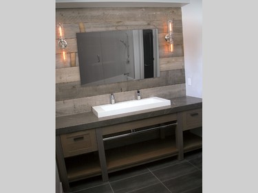 Dawn Tite of Muskoka Cabinet Company took second place in the category of bathroom: classic/traditional, $20,000 to $39,999.