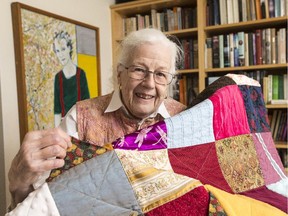 Grace MacNab says touch quilts both calm and stimulate those dealing with dementia.