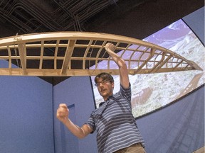 Eric McNair-Landry and Dr. Kate Breen have been building kayaks at the Museum of Nature for weeks.