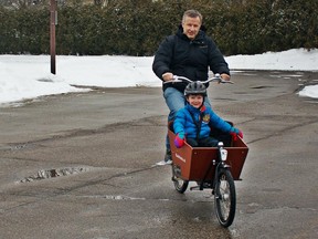 The big bicycle adventure for Andrew Sedmihradsky and his son, Max, begins on Father's Day in Ottawa and concludes in Hamilton.